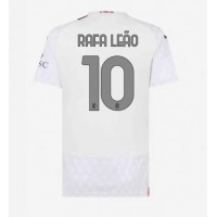 Dámy Fotbalový dres AC Milan Rafael Leao #10 2023-24 Venkovní Krátký Rukáv